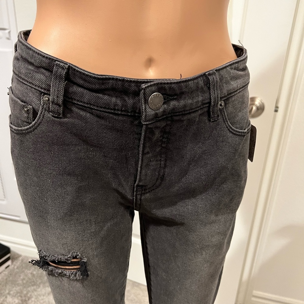 Free people skinny ripped jeans color washed black size 27 - Picture 11 of 16